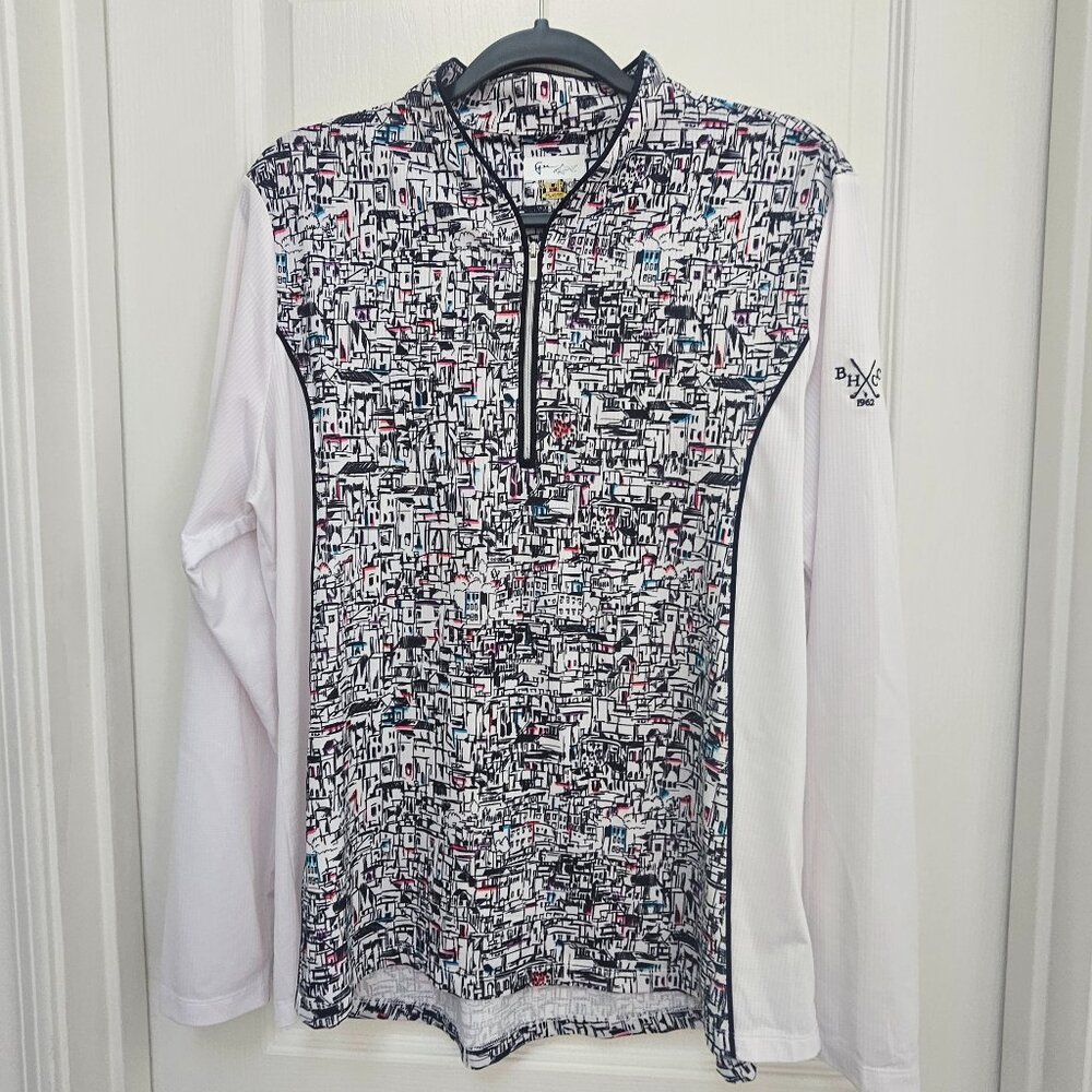 Greg Norman 1/4 zip long sleeve women's top